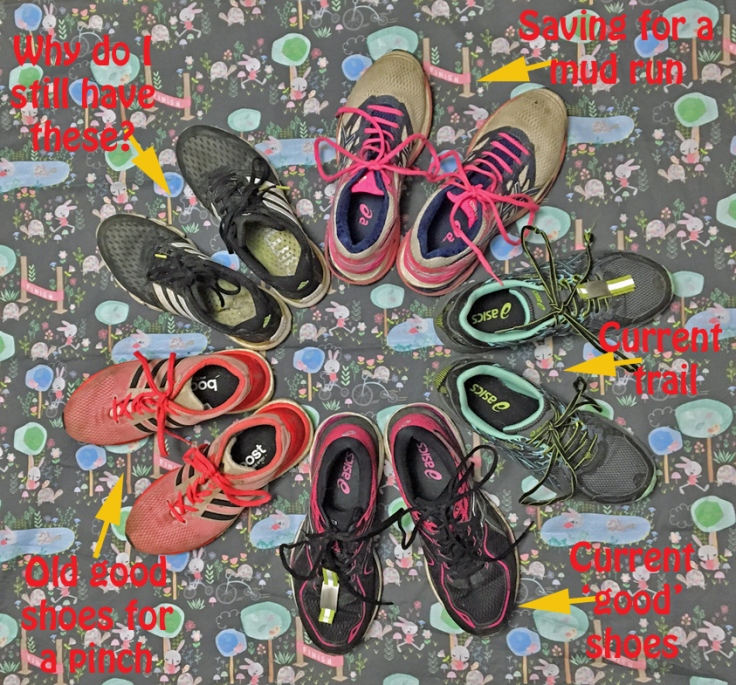 running shoe collection
